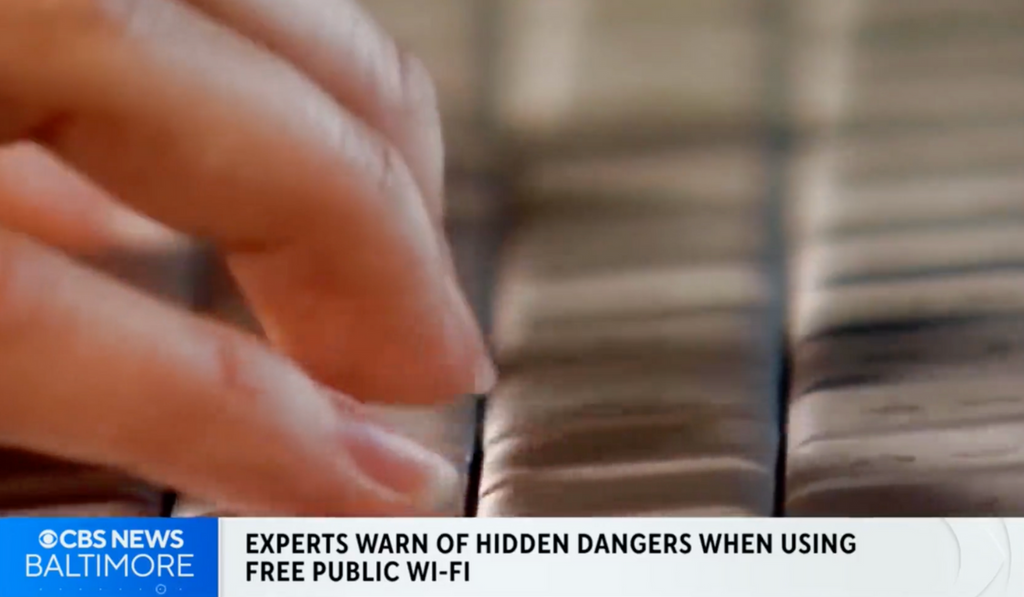 Experts warn of hidden dangers when using free public Wi-Fi (CBS Baltimore / WJZ-TV)