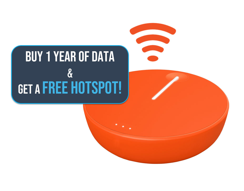 Buy 1 year of data and get a free solis lite hotspot