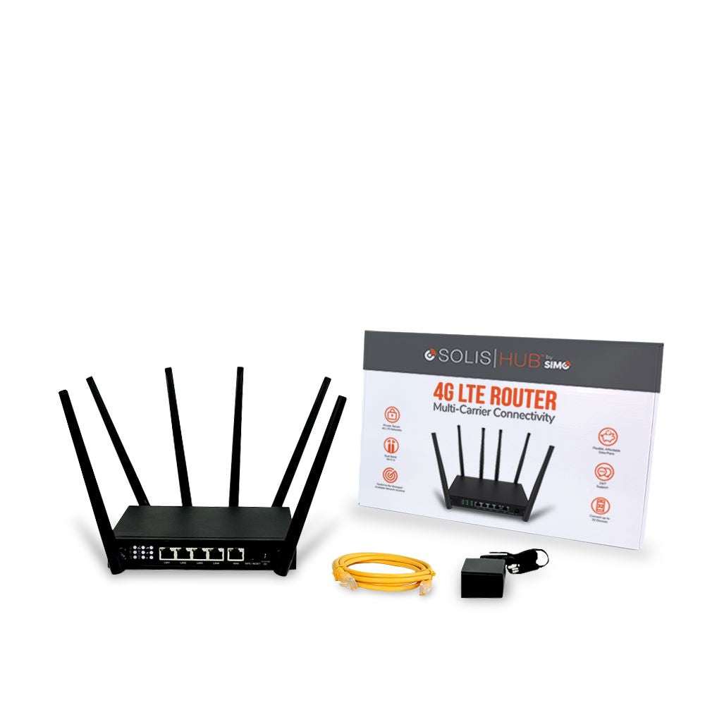 Solis Hub 4G LTE Router | Primary or Backup Wi-Fi | SIMO
