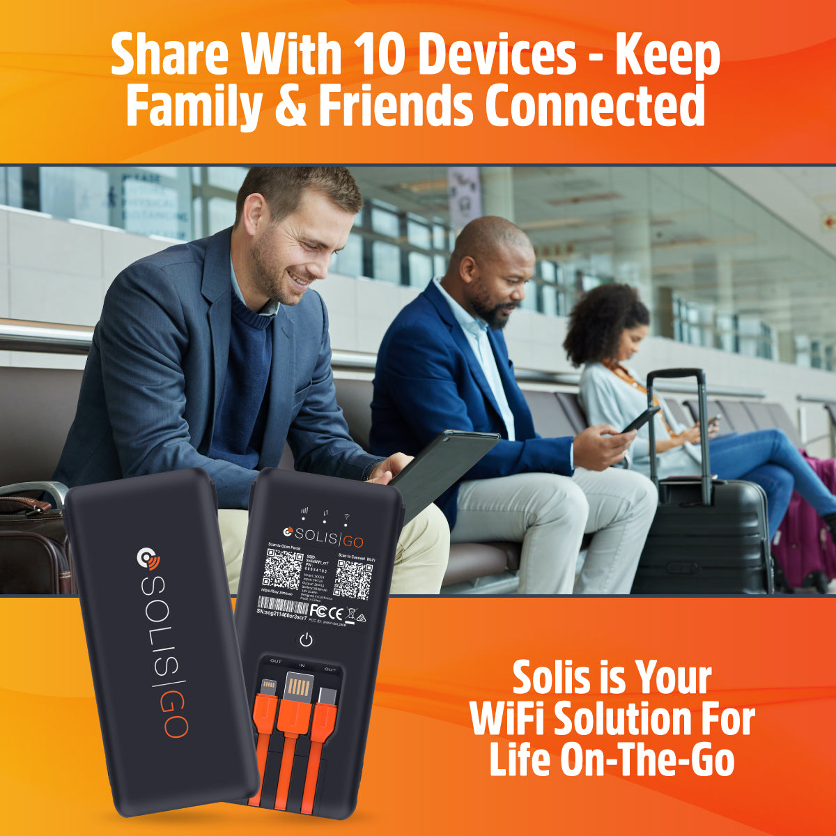 Solis Go Hotspot & Power Bank with Lifetime Data