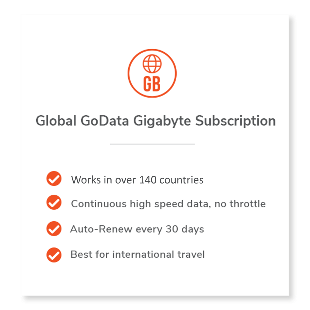 Global GoData Gigabyte 1 Month Subscription