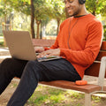 solis lite hotspot and laptop user in park