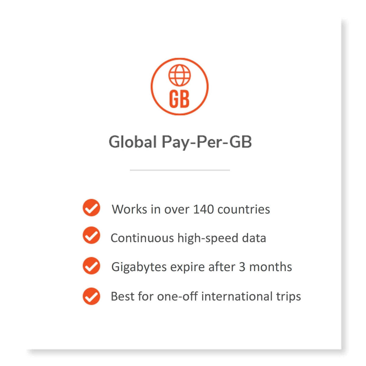 Global Pay-Per-GB for 3 Months