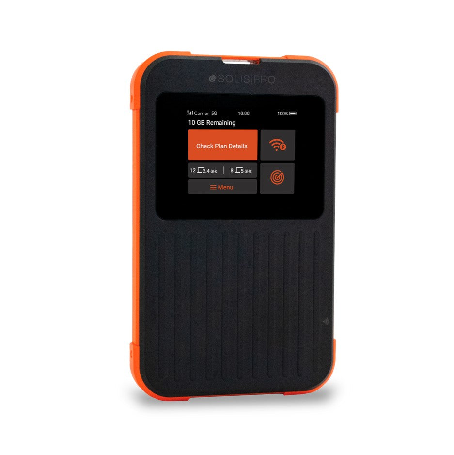 Solis Pro 5G Mobile Hotspot & Power Bank | Fast & Portable WiFi | SIMO